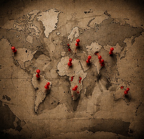 Map with Pins Map with Pins